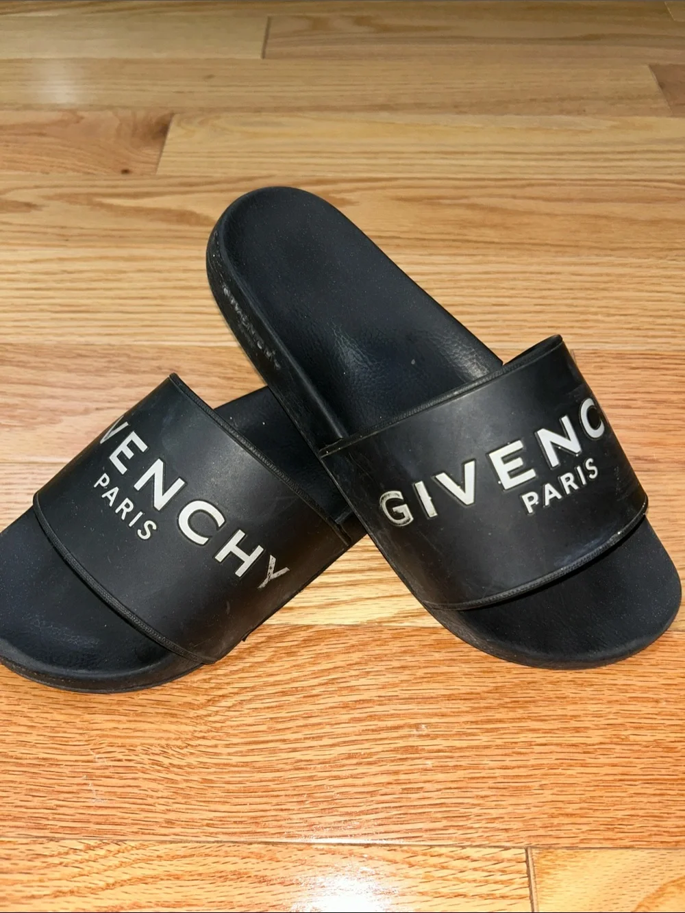 Givenchy Black Logo Slide Sandals